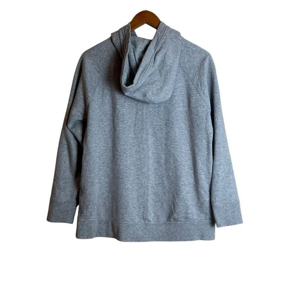 Gap grey fleece raglan sleeve zip up hoodie - Picture 5 of 7